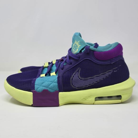 Nike Mens 8.5 Lebron Witness VIII Field Purple Basketball Sneakers FB2239-500 main image 10